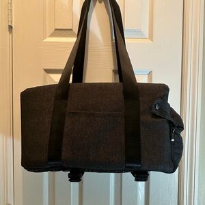 Stylish Black Dog Carrier Tote